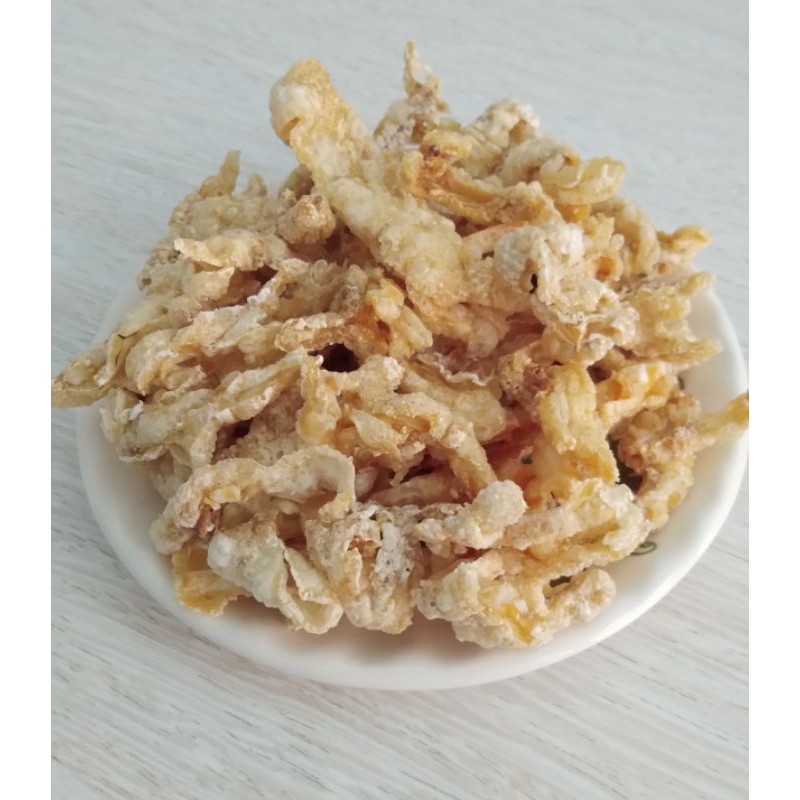 

KERIPIK CEKER AYAM KEMASAN 100GR / CAMILAN DIET DEBM DIET KETO / KRIPIK CEKER / CAMILAN SEHAT