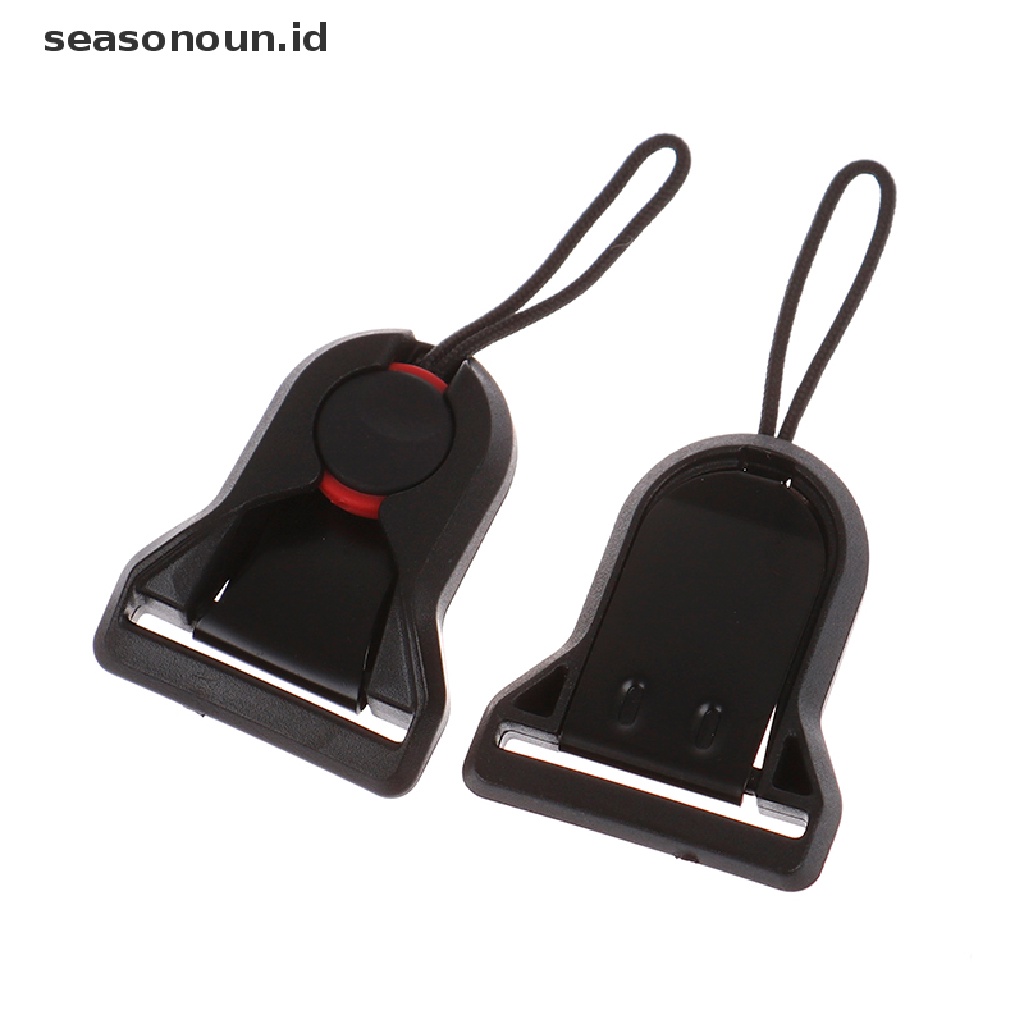 (seasonoun) 2pcs Konektor Quick Release Dengan Base Untuk Strap Bahu Kamera