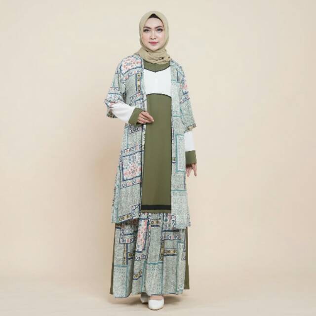 Fatimah Dress / Long Dress / Dress Katun Rayon / Hijrahonfashion / High Quality / Busui Friendly