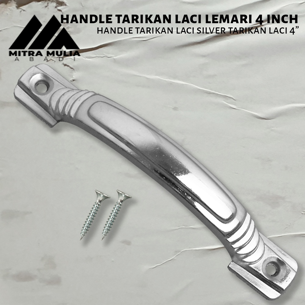 Tarikan Laci 4 Inci l Handle Lemari silver 4&quot; | handle tarikan laci silver tarikan laci 4”