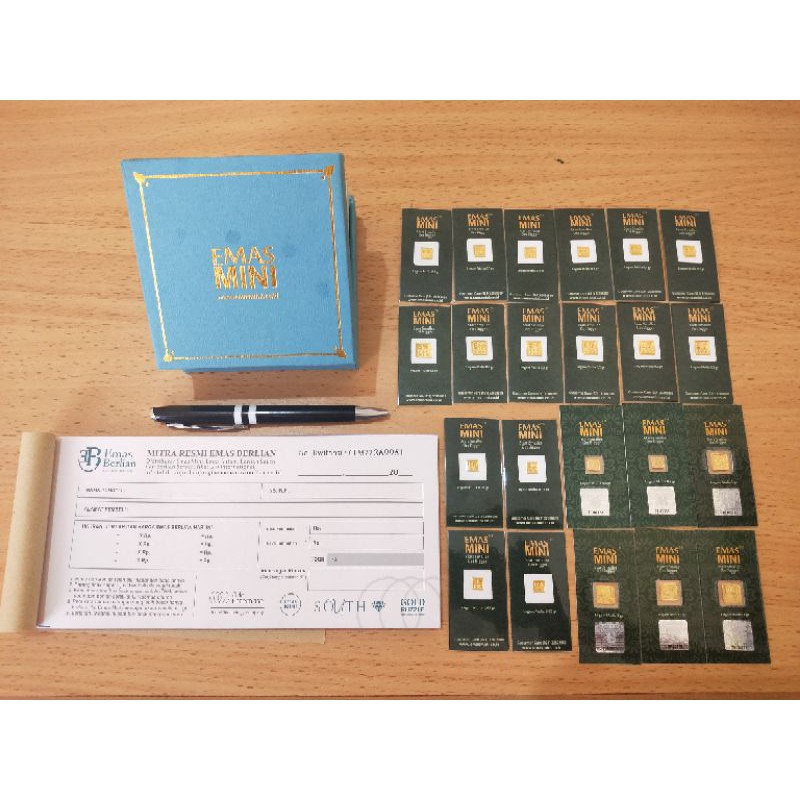 Emas Mini 24 karat 99,9% FINE GOLD (0,025 gram / 0,05 gram / 0,1 gram / 0,2 gram)