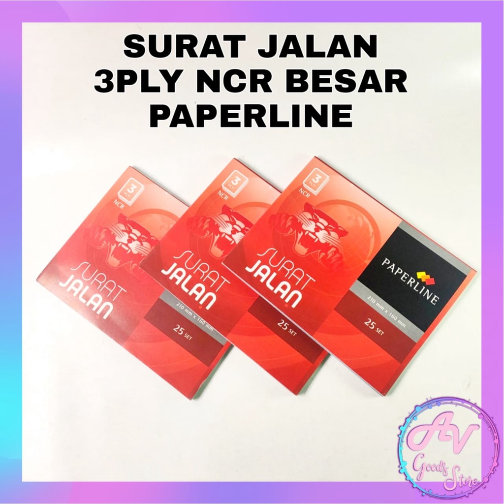 

Surat Jalan / 1Pcs Surat Jalan Paperline Besar 3Ply (SJ B3 NCR) / Surat Kirim Barang