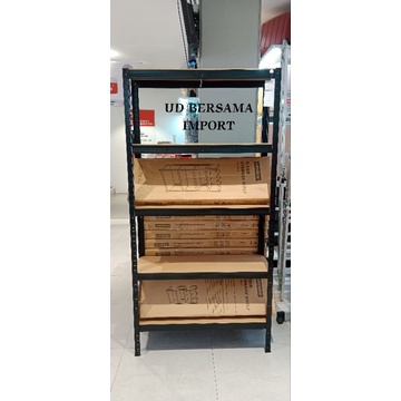 KRISBOW Rak Besi 5 Tingkat 90x30x180cm/Storage Shelf/Rak Serbaguna