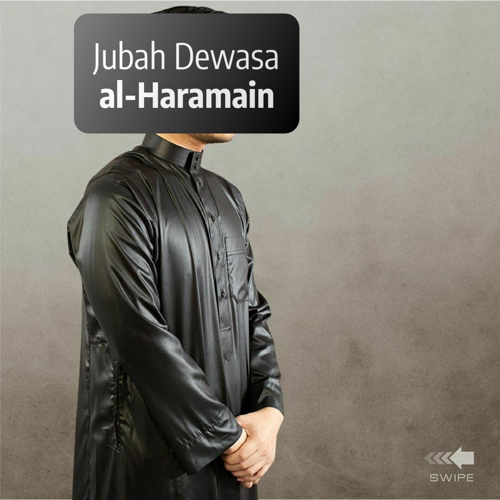 Jubah Al Haramain 100% Original/ GRATIS Peci Rajut dan Parfum