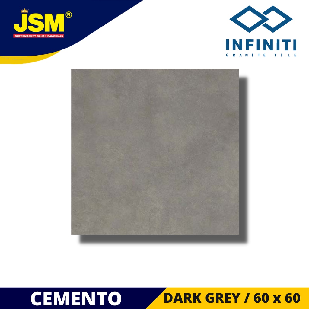 Jual Infiniti Granite / Granit Cemento Dark Grey Matt 60x60 | Shopee ...