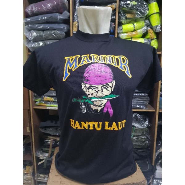 Kaos Target Marinir hantu laut gigit sangkur |kaos Target Hantu Laut Biru dongker | kaos hantu laut