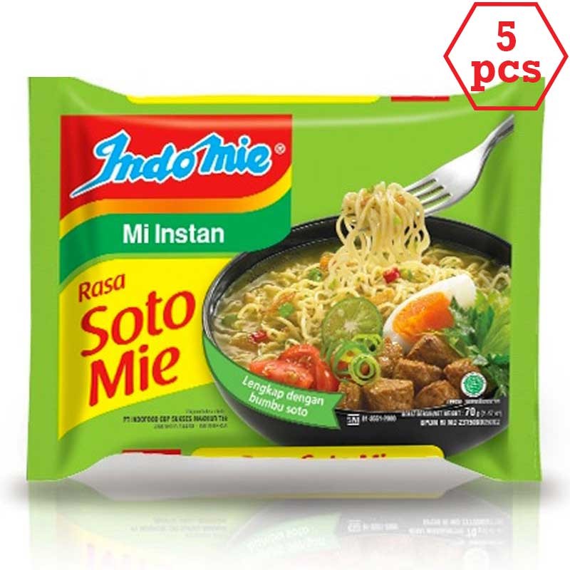 

Indomie Soto Mie 70g 5pcs