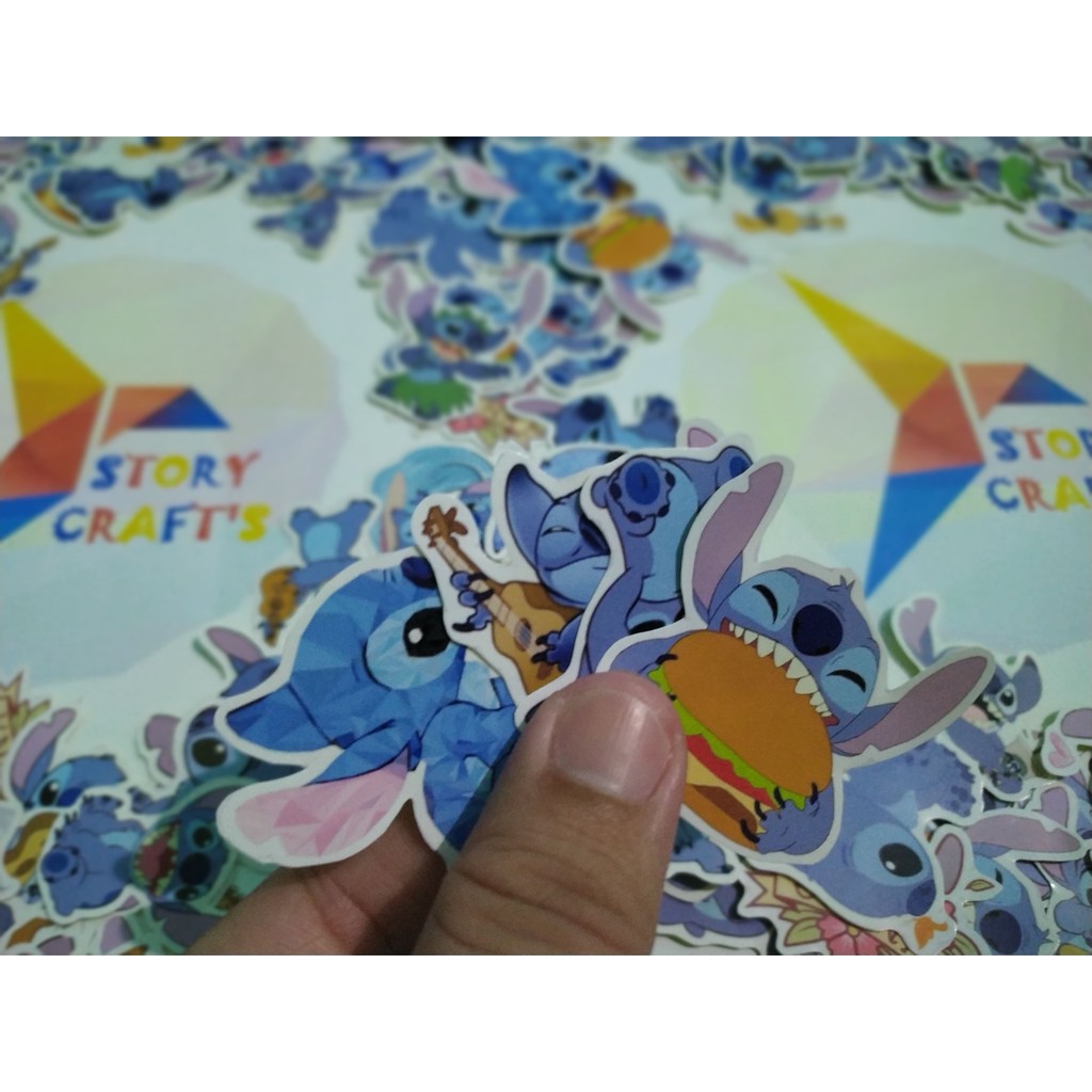 

Sticker Kartun Stitch Lucu Imut