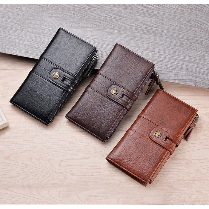 Dompet Panjang Lipat Dompet Kulit Pria Wanita Deabolar JC226