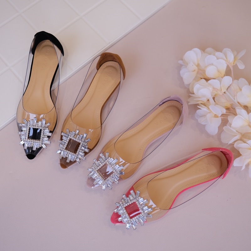 Zarra Clear Flatshoes - Flatshoes Wanita Terbaru