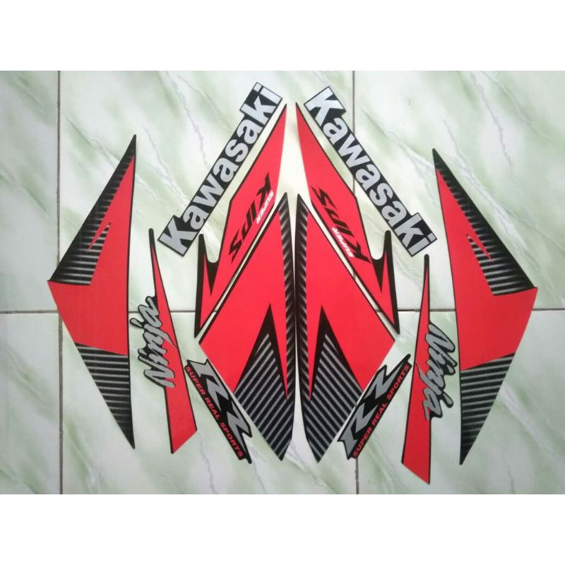 Striping ninja rr new 2014 merah