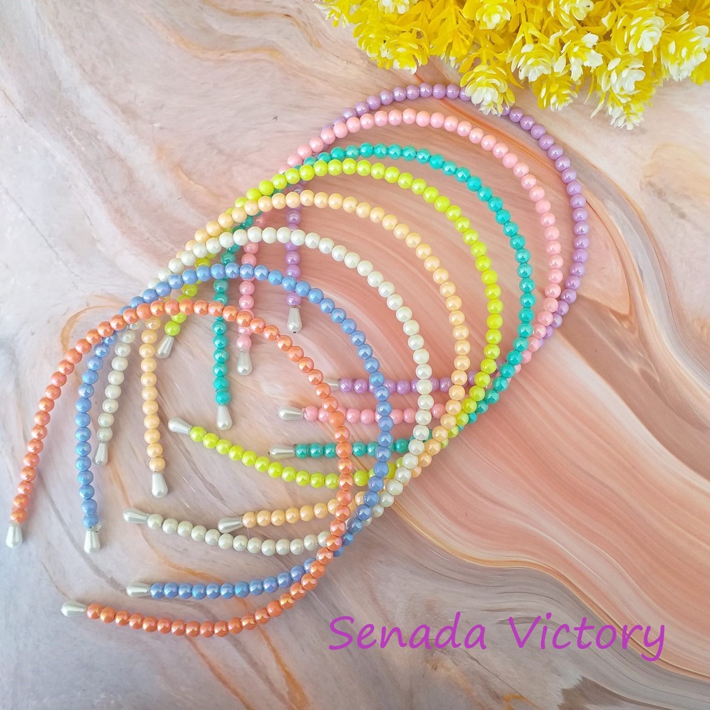 Senada Victory Bandana Glossy Warna Warni Aksesoris Rambut Aksesoris Wanita Aksesoris Anak SVBR001