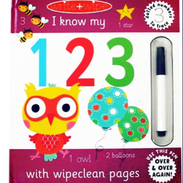 I know my 123 with wipeclean pages