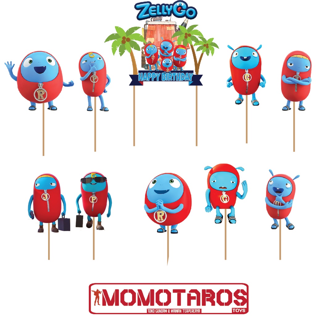 Topper cake Zelly go set