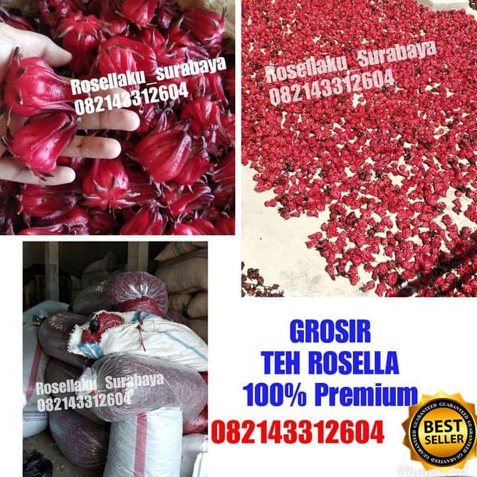 

[ COD ] BUNGA ROSELLA SEGAR MERAH 1KG, 100% ORGANIK// TEH BUNGA ROSELLA MERAH TERLENGKAP Kode 835