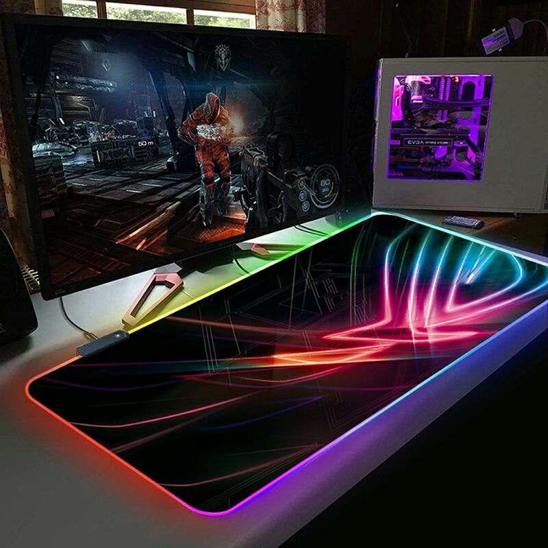 TaffGo Gaming Mouse Pad ILLUMINATED LED RGB 800x300mm - RGB-03