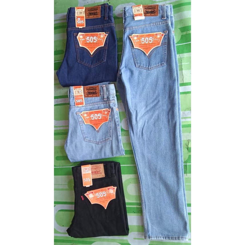 Celana Levis Standar Reguller Cowok Pria 505