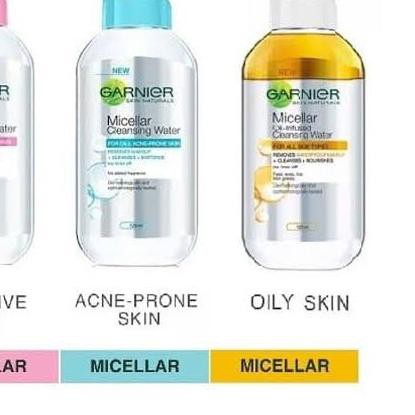 ❋ Garnier Micellar Water 400ml / Pink Biru Kuning Biphase Oil 400 ml ◄