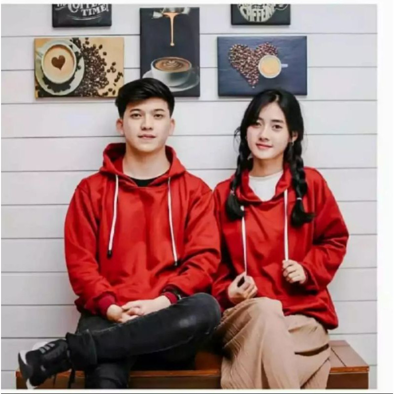 SWEATER HOODIE POLOS MODE KEKINIAN/BAHAN FLEECE/BISA COD