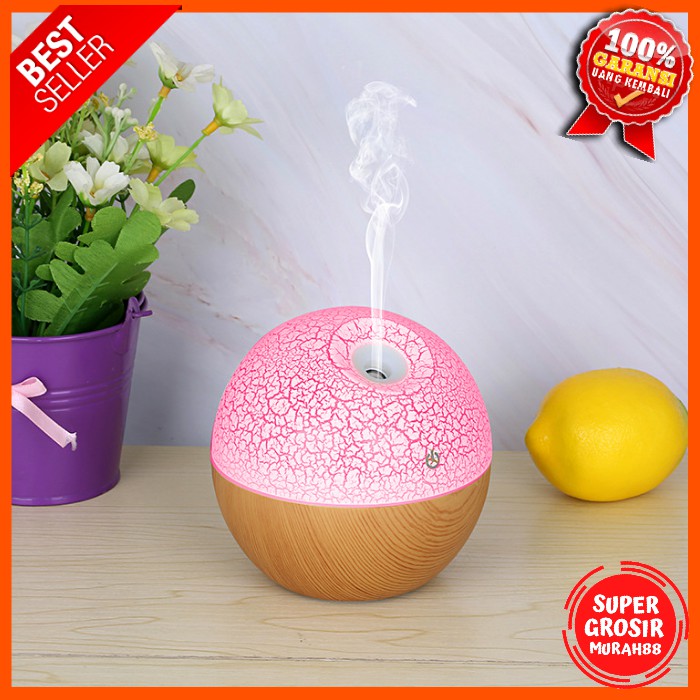 Humidifier Ultrasonic Aroma Essential Oil Diffuser RGB Light 130ml