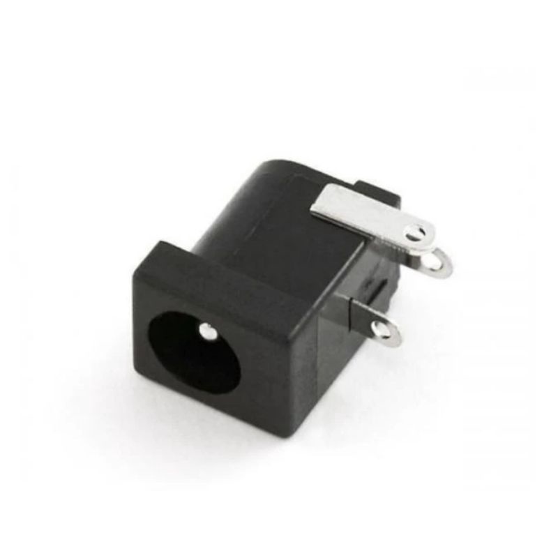 socket DC 2.1x5.5mm female mount dip PCB power plug in Jack black