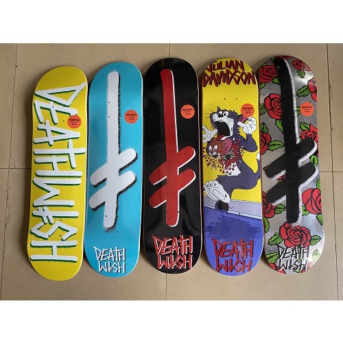 Deathwish 31 / 8inch deck skateboard double kick tail Profesional Bahan Maple