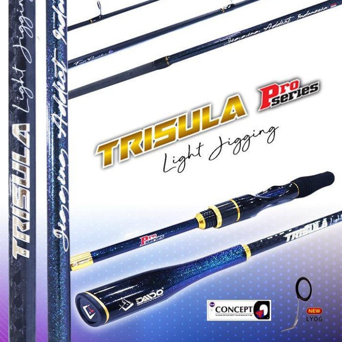 Joran Daido Light Jigging Trisula Pro Series 180 PE 1-3  FUJI SERIES