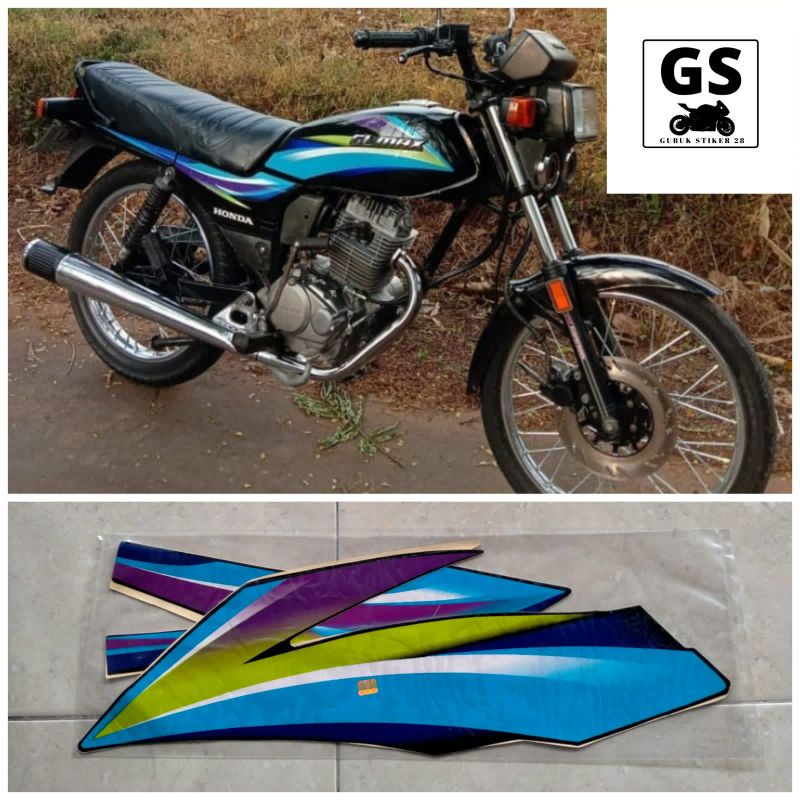 STRIPING STIKER LIS BODY MOTOR GL MAX 2004 2005 BIRU