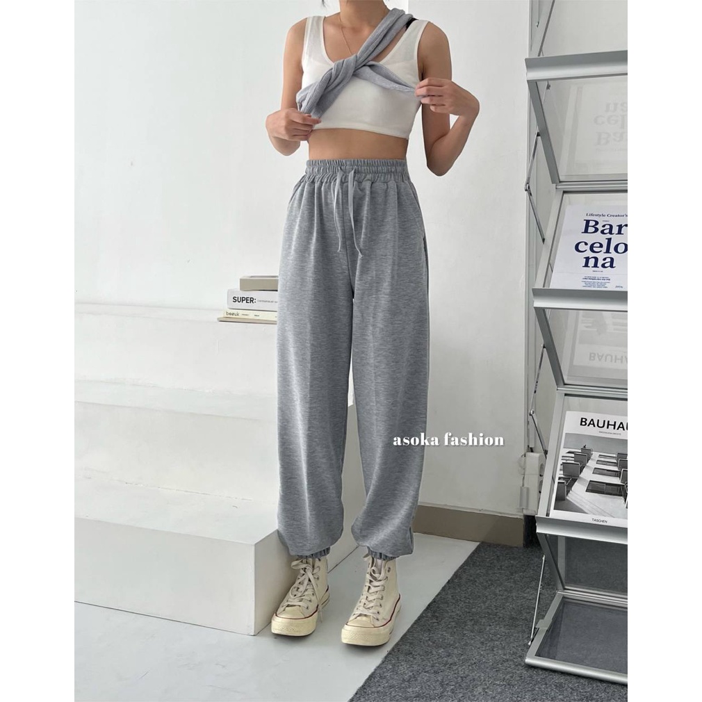 ASOKA Madelyn Pants 2130 - Basic Jogger Pants - Celana jogger Wanita