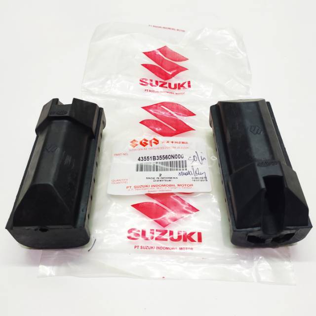 KARET BASTEP DEPAN SUZUKI SMASH SHOGUN 125 ORI SGP 43551-35560-000 2PC