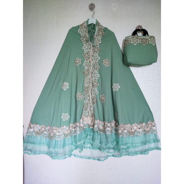 mukena sutra organdi