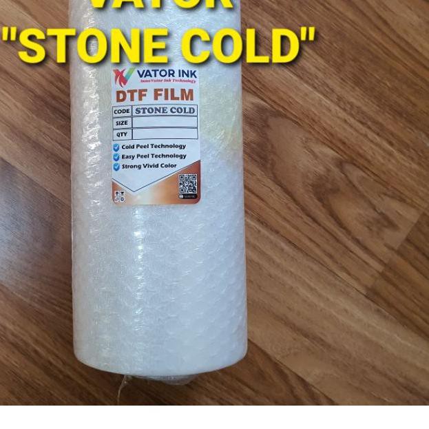 ✼ 33cm x 10m PET FILM DTF VATOR STONE COLD Roll Sablon DTF Tinta DTF ➶