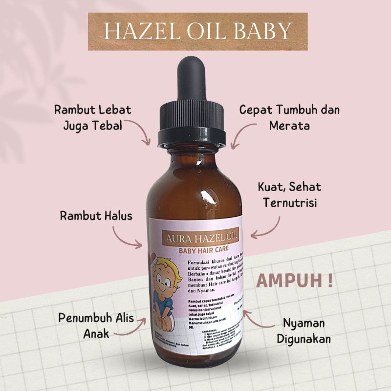 penumbuh rambut bayi dan anak tercepat ampuh Hazel oil minyak kemiri perawatan rambut anak