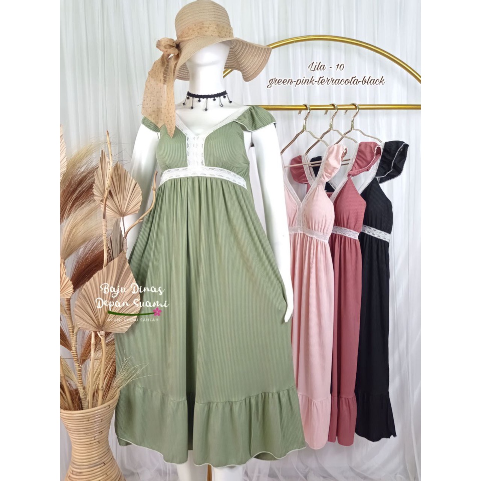 Daster kekinian premium LILA 10 BDDS - Baju dinas depan suami - Daster premium best seller