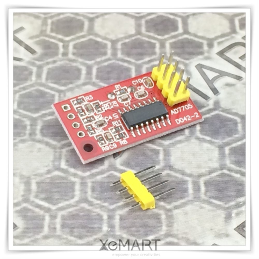 TM7705 Dual 16-Bit ADC Data Acquisition Module Input Gain Programmable SPI Interface AD7705 Compatib