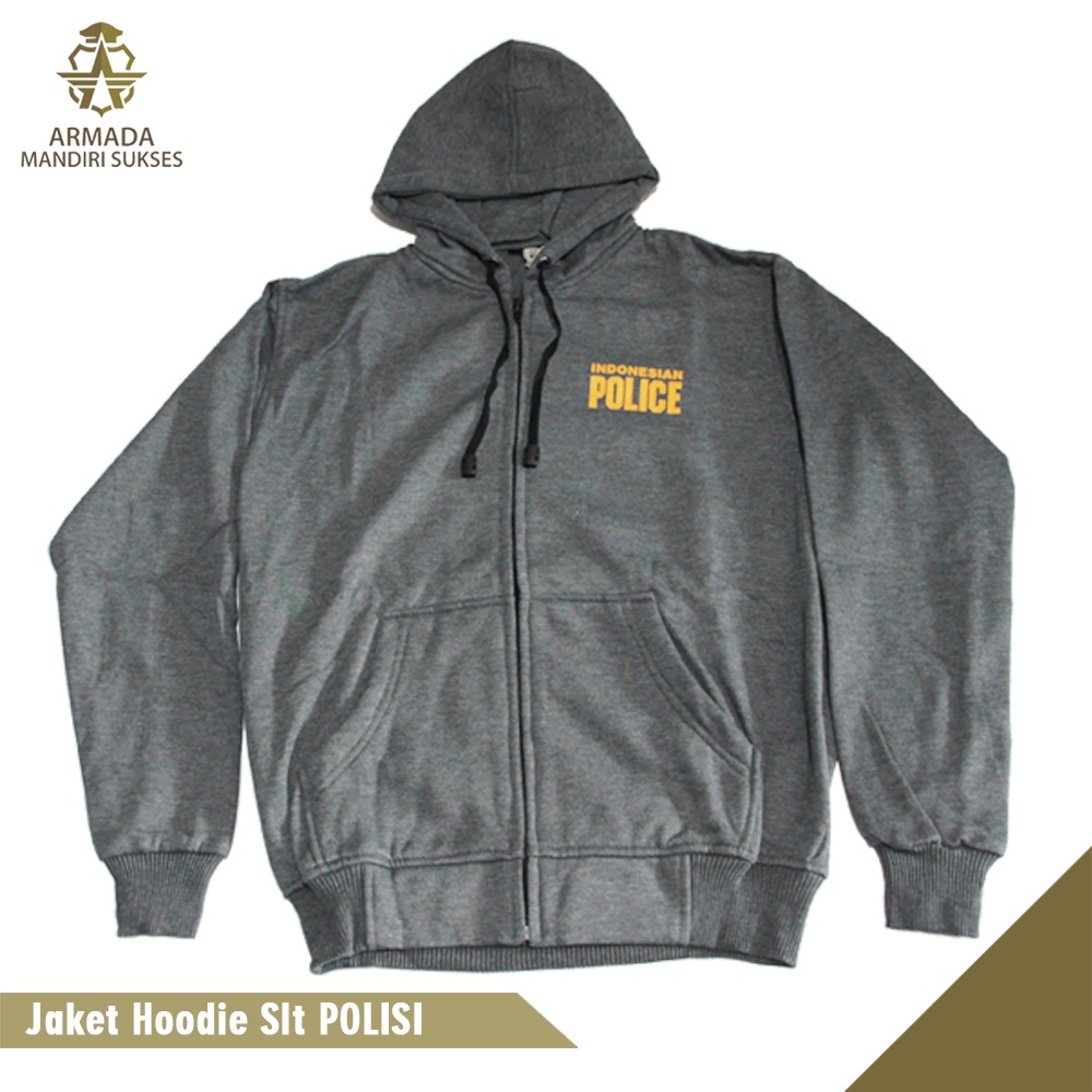 Hoodie Police Indo Ritsleting - Sweater Police Indo Ritsleting