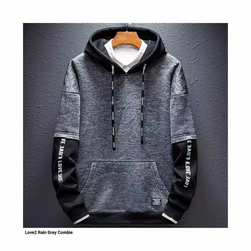 LOVE RAIN COMBIE / SWEATER HOODIE PRIA / SWEATER TERBARU