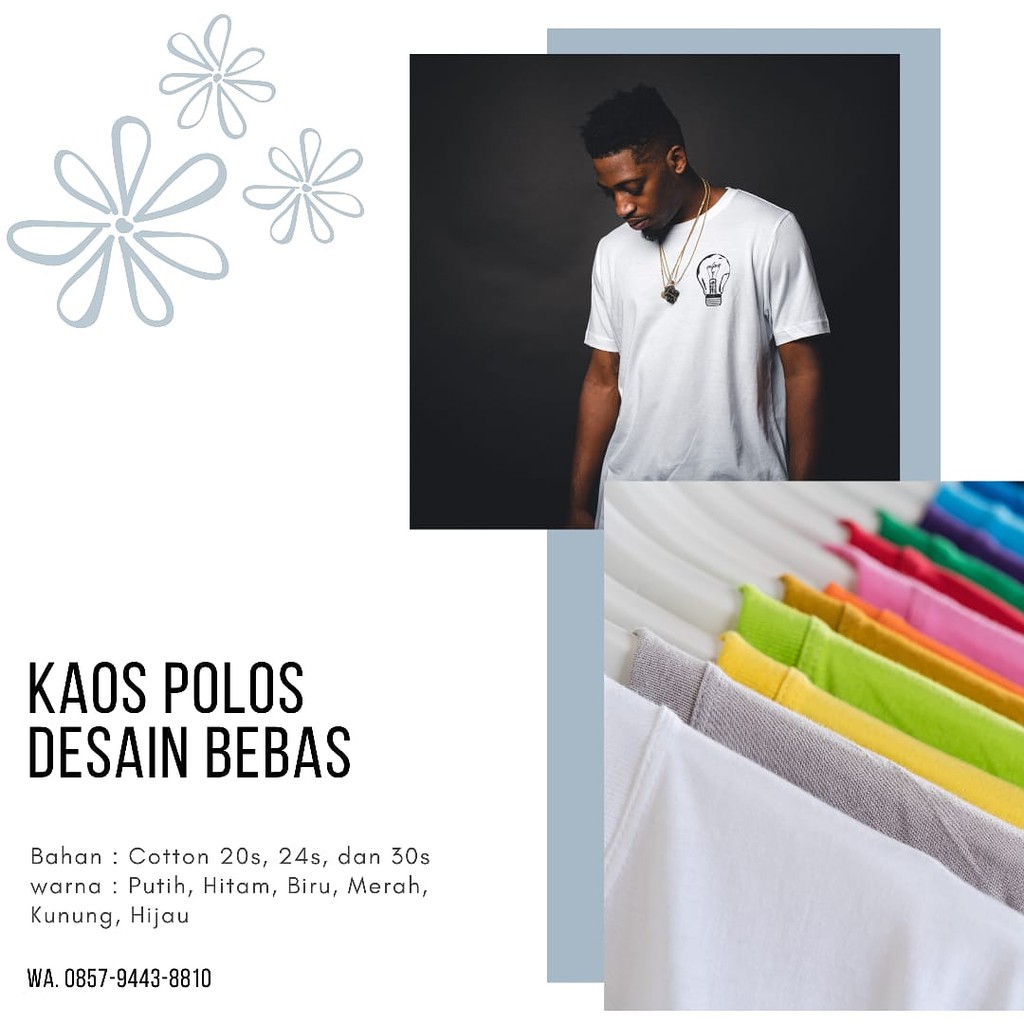Kaos custom desain sendiri