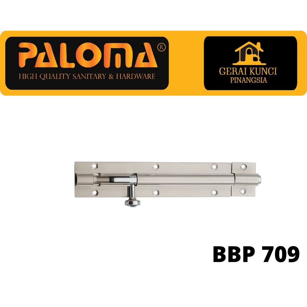Grendel pintu Paloma BBP 709 6" SN