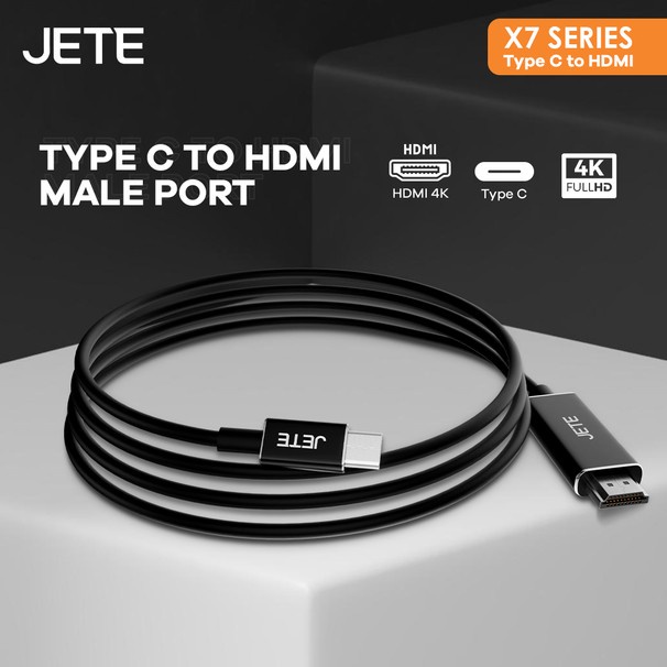 Converter HDMI Male To Type C JETE X7 - Konverter Usb Male to Tipe C - Garansi 2 Tahun