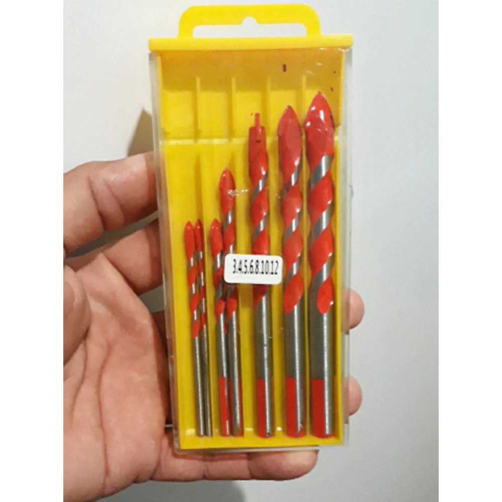 Mata Bor HSS Twist Drill Bit 6-12mm 5 PCS -- Balight