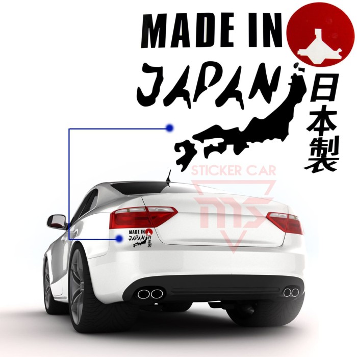 

STICKER STIKER JDM KANJI MADE IN JAPAN - Putih Elegan