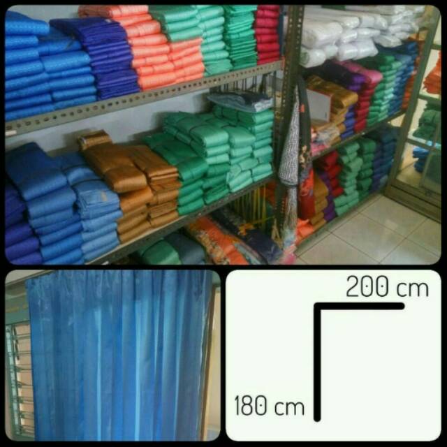 [ 180 X 200 ] Gorden / Tirai Pintu Jendela Rumah Polos Minimalis