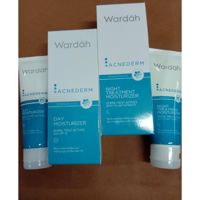 Wardah Acnederm Day Moisturizer // Night Treatment Moisturizer