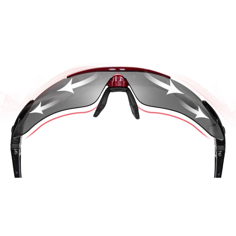Rokbross Kacamata Sepeda Polarized dengan 5 Lensa Myopia - Black