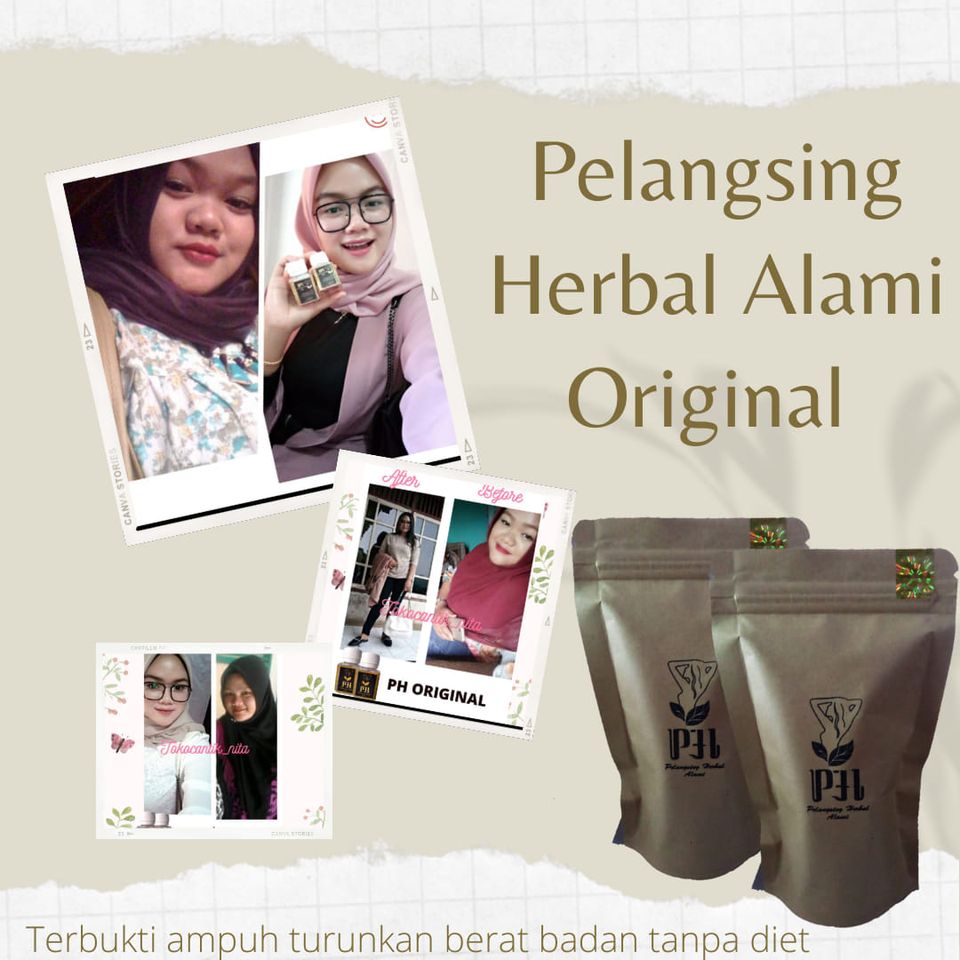 PAKET HEMAT 2 PCS PH ORIGINAL/ PELANGSING HERBAL ALAMI ORIGINAL/SUPLEMEN DIET PALING AMPUH/OBAT DIET