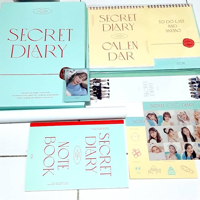 [SALE SHARING] IZ*ONE - SECRET DIARY SPRING COLLECTION 2020 CALENDAR Photocard IZONE album