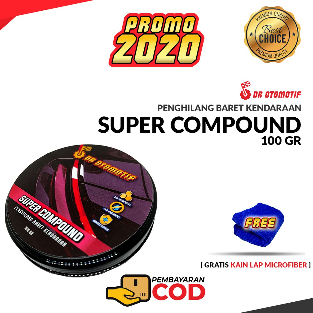Compound Motor Kompound Body Mobil Penghilang baret Bodi Kendaraan compond Pembersih Lecet Halus Kasar Scratch Remover compon kompon kompond goresan pengkilap pengkilat nano coating ceramic