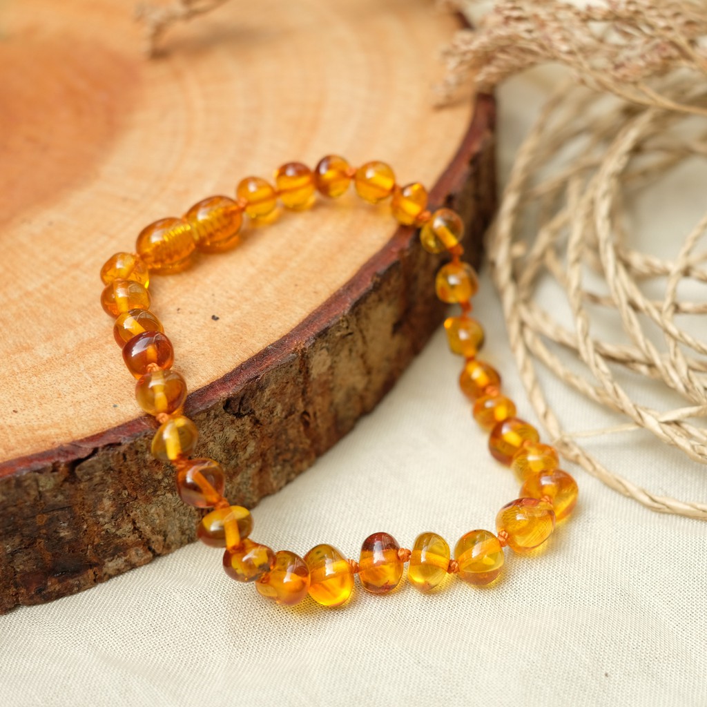 Gelang Amber Baltic Honey Glossy [Dewasa]