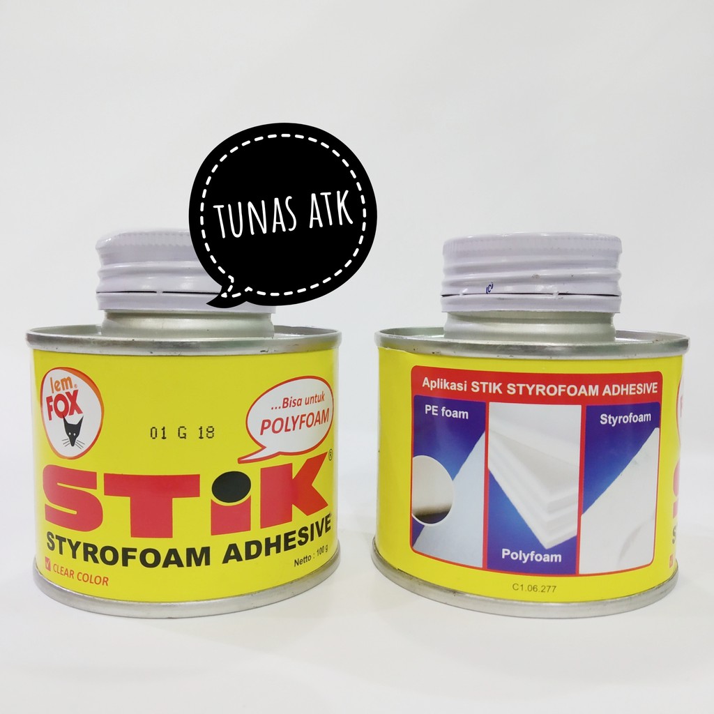 LEM FOX STIK STYROFOAM ADHESIVE 100ML